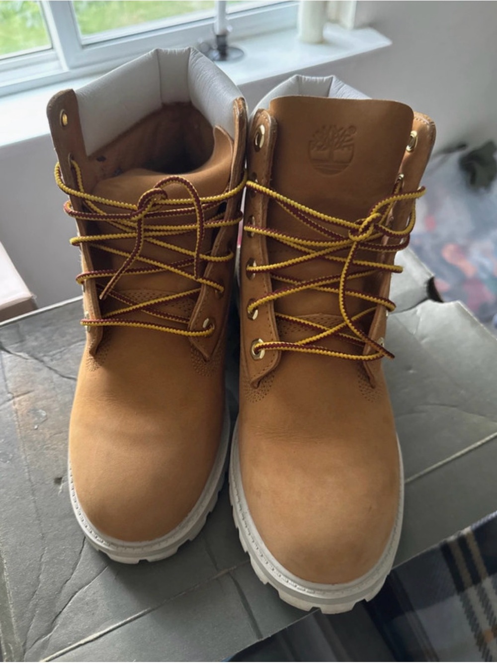 Timberland Wheat/Tan Unisex Lace-Up Waterproof Work Boots